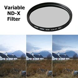 Coopic 49mm Variable Neutral Density NDX Filter for C’ EF 50mm f/1.8 STM & EF-S 35mm f/2.8 Macro is STM Lens for, Black