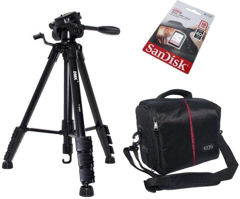 

DMK Power T690 Tripod for Canon 5DIII II 6D/7D/70D/80D & Nikon D810/D750/D500/D7200/D5500/Etc Cameras, Black