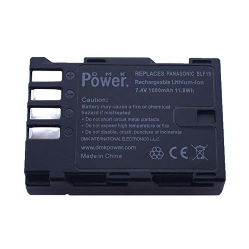 DMK Power BLF19 Battery & Battery Case for Panasonic, Black
