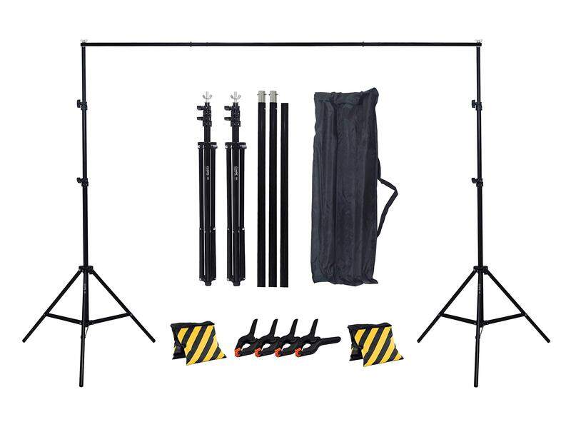 

Generic Coopic S02 2m x 2m Photography Video Studio Background Stand with 2 Sand Bag, Black