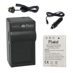DMK Power EN-EL8 730mAh Camera Battery & TC600C Battery Charger for Nikon Coolpix P1 P2 S1 S2 S3 S5 S6 S7 S7c, Black