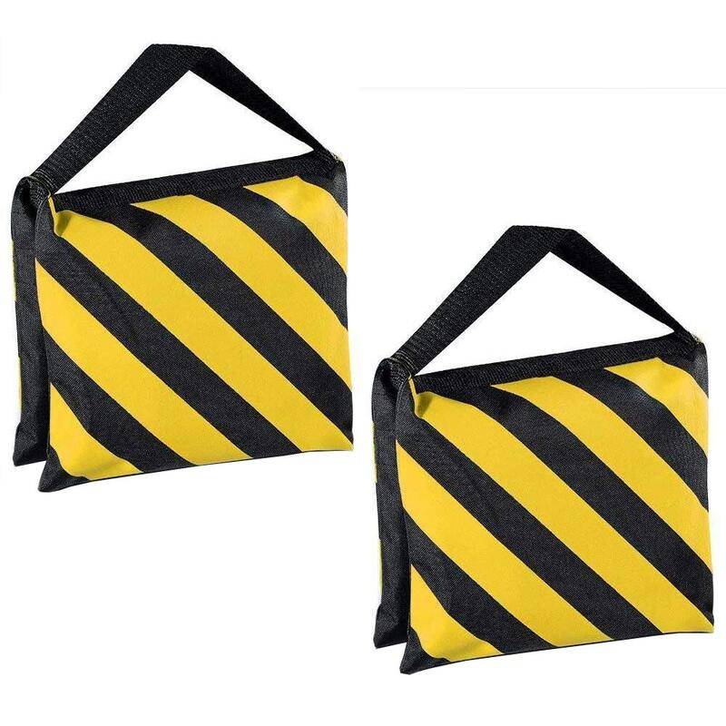 Coopic Heavy Duty Sand Bag for Cameras, Set of 2, Black/Yellow