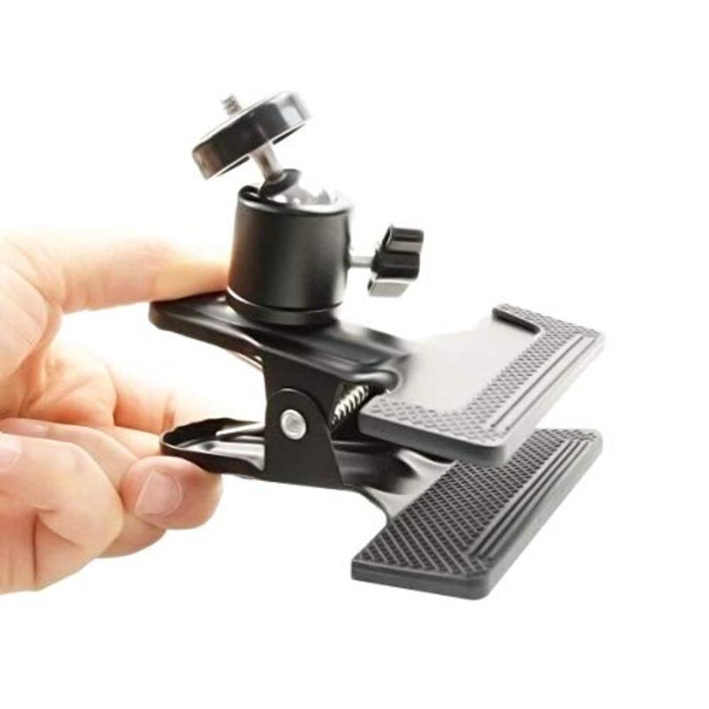 Coopic 3 Piece Metal Tripod Clip Clamp Mount For Canon Nikon Flash Lighting Speedlite DSLR Camera Camcorder, Black