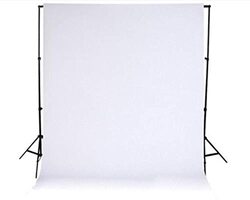 Coopic Background Stand with White Non Woven Background Backdrop Lighting Photography Kit, Multicolour