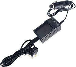 DMK Power NP-FP90 / NPFP90 2200mAh Replacement Battery & TC600C Battery Charger for Sony DCR-DVD203/DVD205/DVD305/DVD403/DVD405/DVD505/Etc, Black/Grey