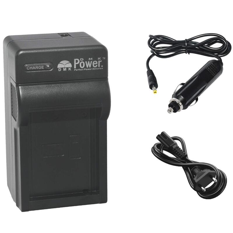 DMK Power NP-FH50 Battery Charger TC600C for Sony HC7/SX44/TG5/TG1/A230/A330/A380/UX-20, Black