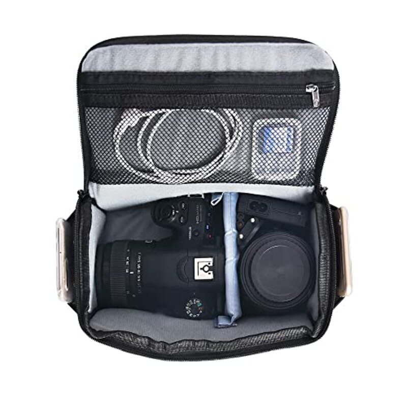 Coopic BL-26L Messenger Urban Life Shoulder Case Canvas DSLR Camera Bag for Nikon/Sony/Canon/Olympus/Pentex Interchangeable Mirrorless Micro 4/3 Full Frame Lens Digital SLR, Large, Grey