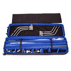 Coopic TB-130 Professional Photography & Video Lighting Equipment Rolling Trolley Bag Case, Black