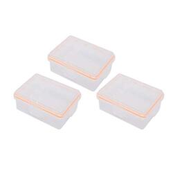 DMK Power Multi-Function Water Proof Case Protector for Camera Battery/SD/MSD/Memory Card, 3 Pieces, White