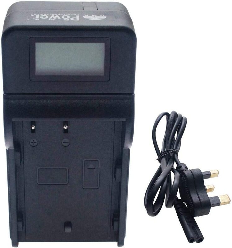 DMK Power NP-FH50, NP-FH70,NP-FH100, NP-FV50, NP-FV70 Battery Charger for Sony Cameras, Black