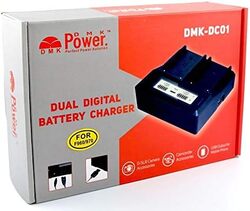 DMK Power Dc-01-dual Digital Battery Charger for Sony Bp-u60/bp-u90, Black