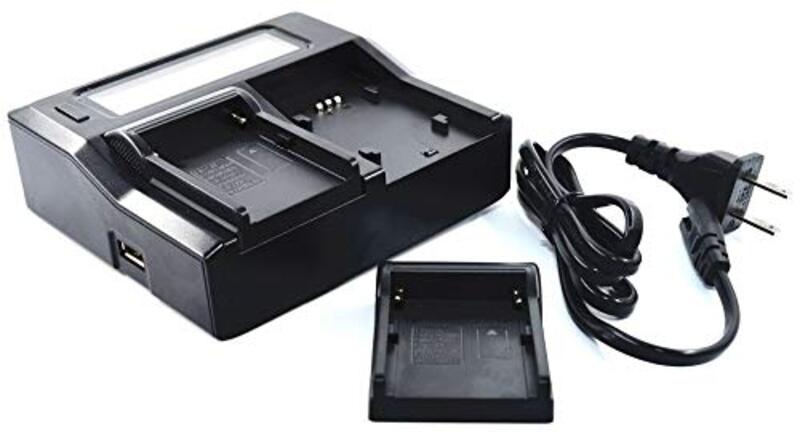 DMK Power Dc-01-dual Digital Battery Charger for Sony Bp-u60/bp-u90, Black