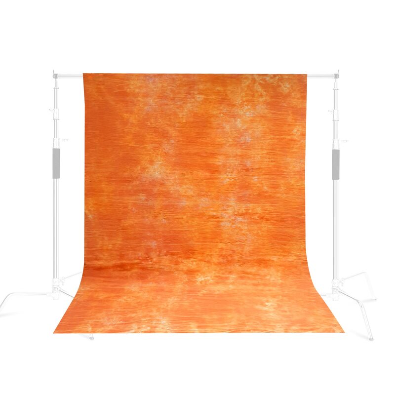 Coopic RM-03 Photography Backdrop 3 x 6m Art Fabric Photography Background for Photo Studio Props, Light Orange