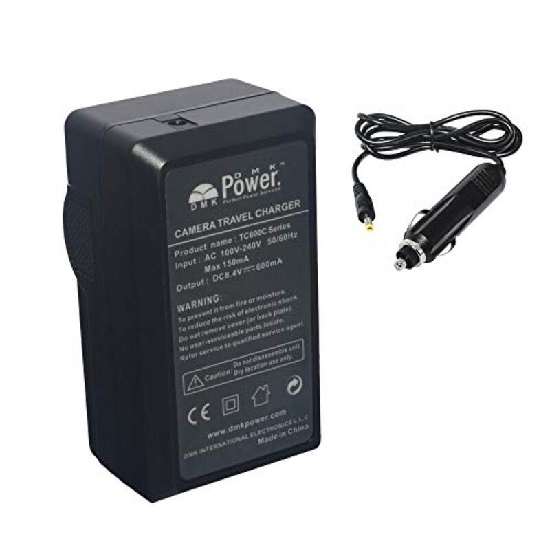 DMK Power SLB-BP70A Battery Charger for Samsung ES75 MV800 ST95 PL121 ST72 ST150f SL605 ST66, Black