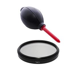 Dmkpower CK-06 82mm CPL Circular Polarizing Filter with Cleaning Tool for Camera Lens, Black