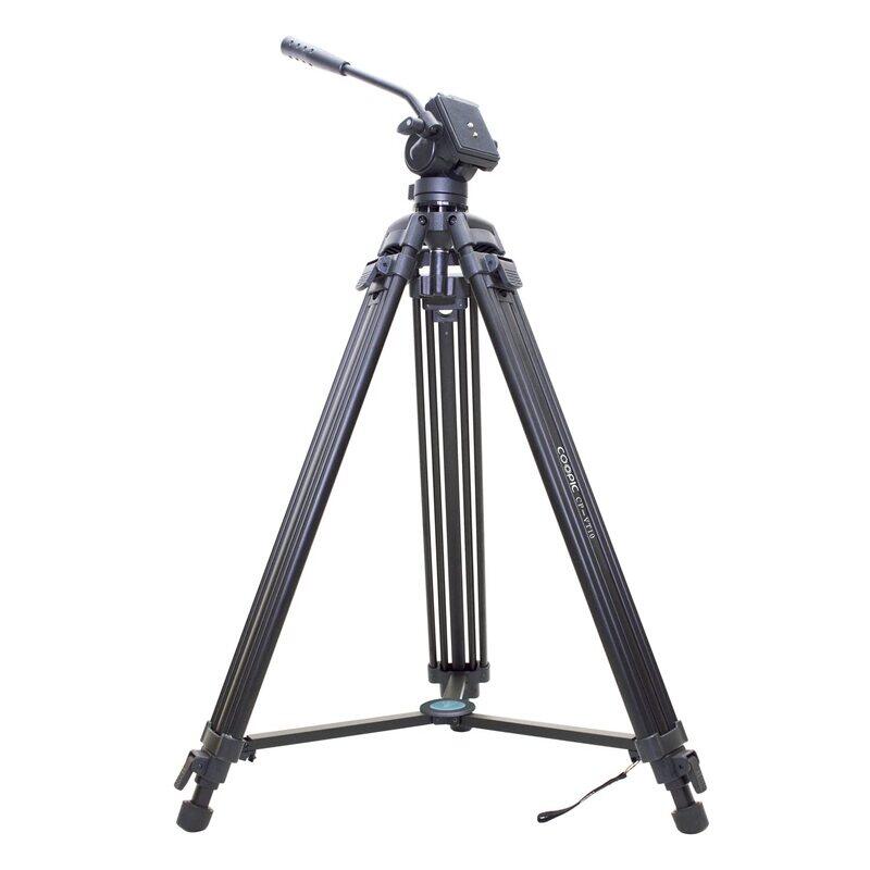 

Canon Coopic CP-VT10 360 Degree Professional Heavy Duty Aluminum Alloy Video Tripod for DSLR Shooting, Black