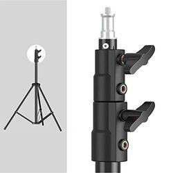 Coopic Heavy Duty Aluminium Alloy Photo Studio Light Stand, 9ft, 2 Pieces, L280, Black