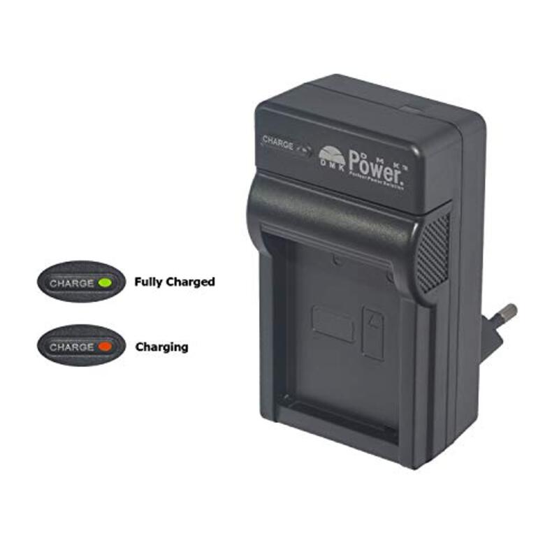 DMK Power Battery Charger BLF19 for Panasonic Digital Camera, Black