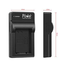 DMK Power NP-BN1 Single Slot USB Battery Charger for Sony Cybershot, Black