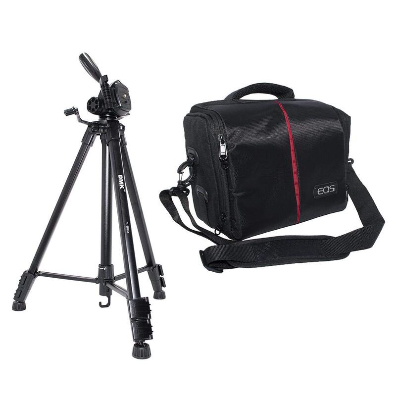 DMK Power T590 Tripod & BL-25 EOS Camera Bag for Canon EOS/100D/500D/550D/600D/650D, Black