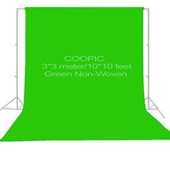 Coopic Non-Woven Fabric Photo Photography Backdrop Background, 10ft x 10ft, Green