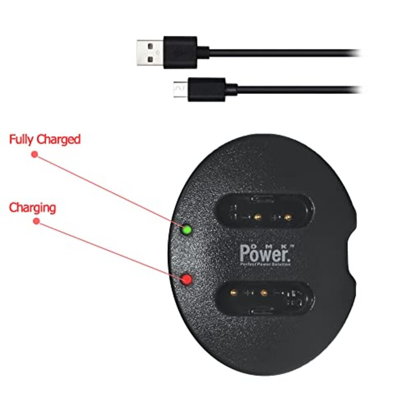 DMK Power NP-BX1 Dual USB Charger, Black