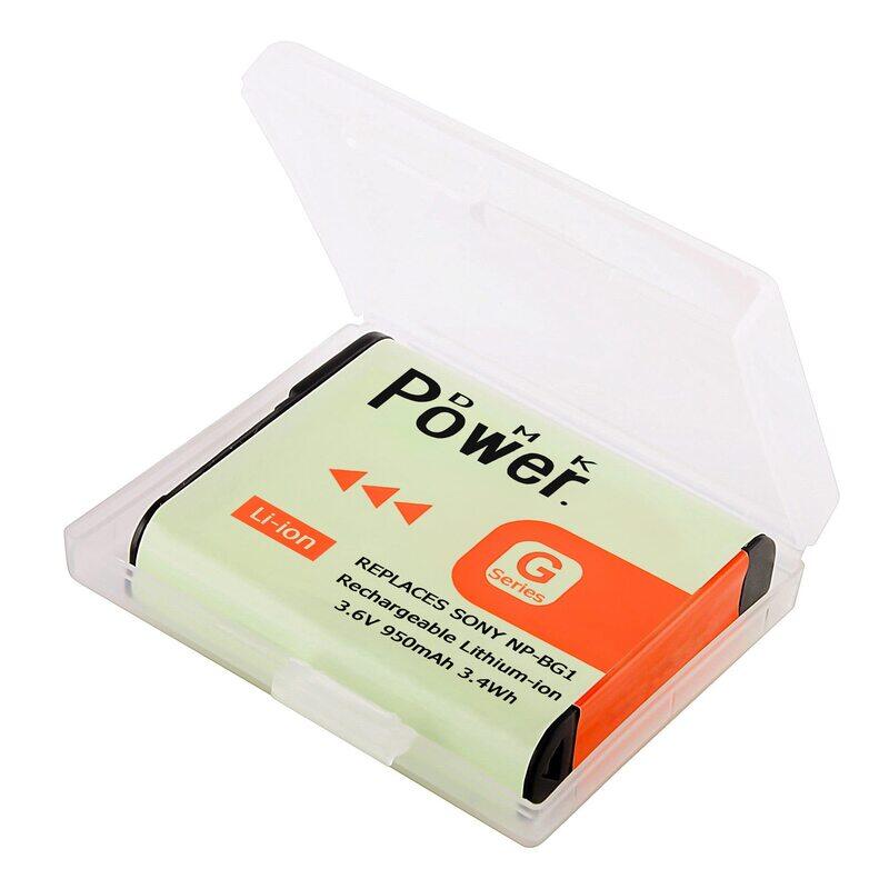 DMK Power NP-BG1 Battery 950mAh Compatible with Sony DSC-H3, Black