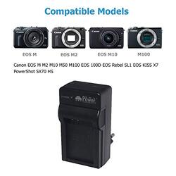 DMK Power LP-E12 TC600E Travel Charger Compatible with Canon LP-E12 & Canon EOS, Black