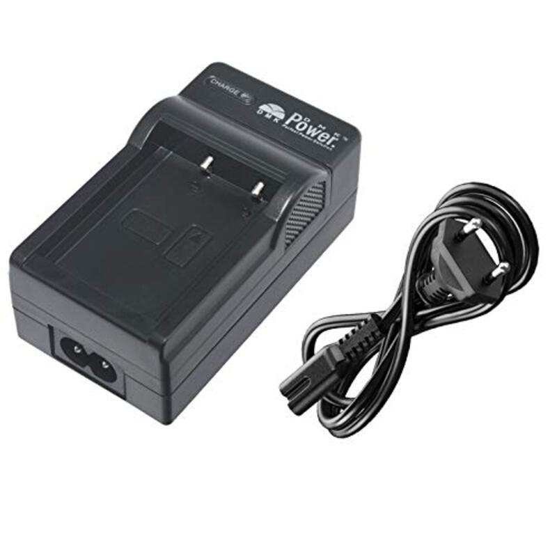 DMK Power NP-FH50 Battery Charger TC600C for Sony HC7/SX44/TG5/TG1/A230/A330/A380/UX-20, Black