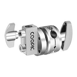 Coopic Multi Functional Heavy Duty 2.5 Inch Grip Head Swivel Head Holder Mounting Adapter, Silver