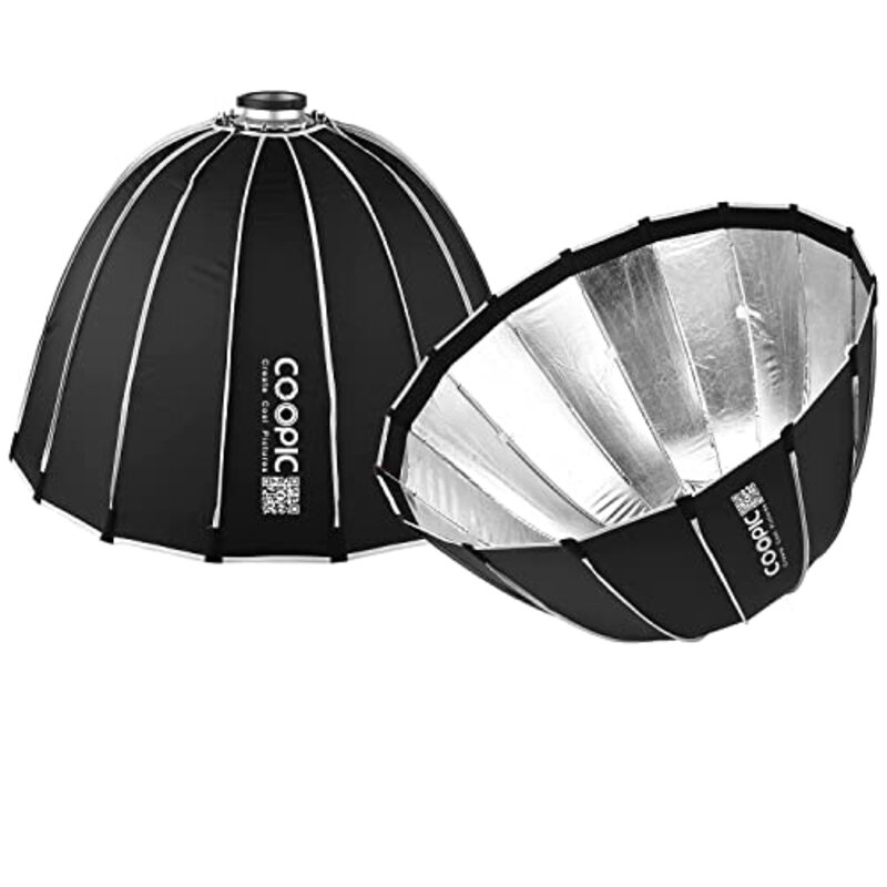 Coopic CS-90 Large Portable Professional Deep Softbox with Carrying Bag, Black