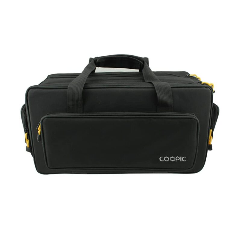 Coopic BV50 Professional Video Camcorder Waterproof Shoulder Carry Bag Compatible for Panasonic 160MC 153MC, Sony-Z1C, 5C, Z7C, FX1000E, EX1R, 198p, MC2500, MC1500, NX100 Z5E, Z5P, Black