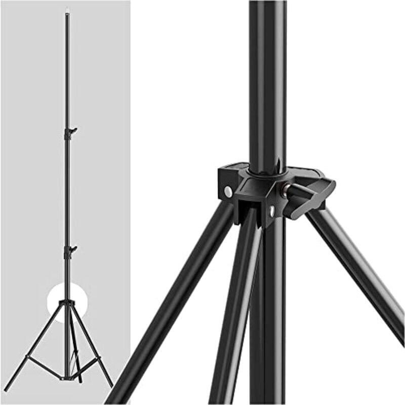 Coopic Heavy Duty Aluminium Alloy Photo Studio Light Stand, 9ft, 2 Pieces, L280, Black