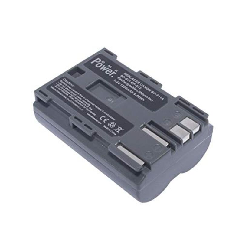 DMK Power Battery with Battery Case for Canon Camera, Black