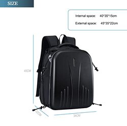 Coopic BP-09 45cm DSLR Waterproof Mirrorless Photography Camera Backpack for Canon Nikon Sony Cameras, Black