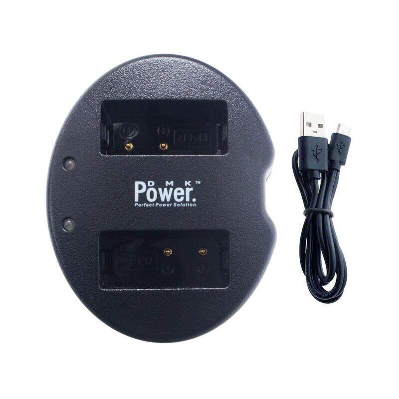 

DMK Power LP-E17 Double USB Charger for Canon Camera, Black