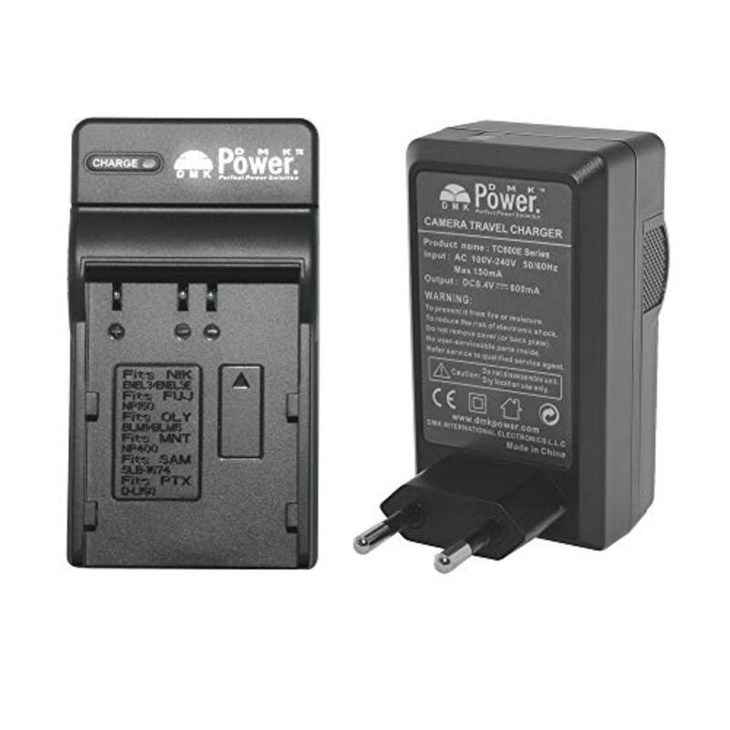 DMK Power EN-EL3e TC600E Travel Battery Charger, Black