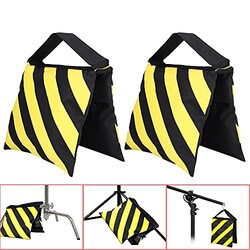 Coopic Heavy Duty Sand Bag for Photography/Studio/Video/Stage/Film/Light/Stands/Boom/Arms/Tripods, 4 Pieces, Black/Yellow