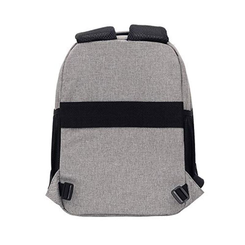 Coopic BP-08 Canvas Camera Backpack Waterproof Bag for DSLR SLR Camera Speedlite Flash Camera Lens, Grey