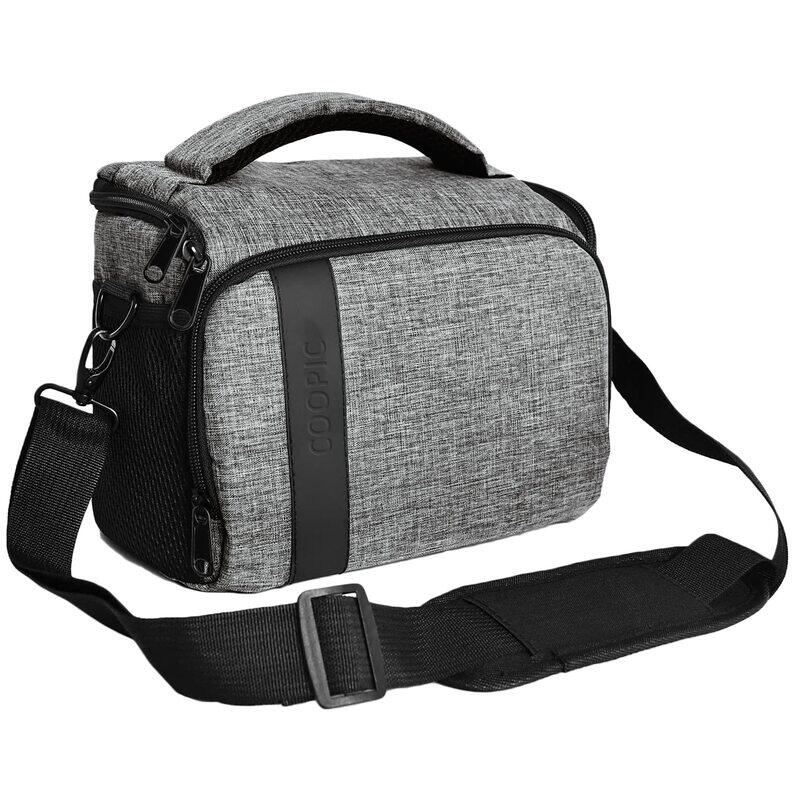 Coopic BL-26L Messenger Urban Life Shoulder Case Canvas DSLR Camera Bag for Nikon/Sony/Canon/Olympus/Pentex Interchangeable Mirrorless Micro 4/3 Full Frame Lens Digital SLR, Large, Grey