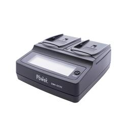 DMK Power DC-02 Dual Digital Battery Charger for Sony NP-F970/NP-F960/ NP-F770/NP-F570 NP-F330/FM50 Cameras, Black