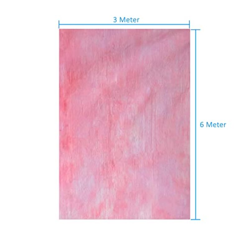 Coopic CM-05 Photography Backdrop 3 x 6m Art Fabric Photography Background for Photo Studio Props, Light Pink