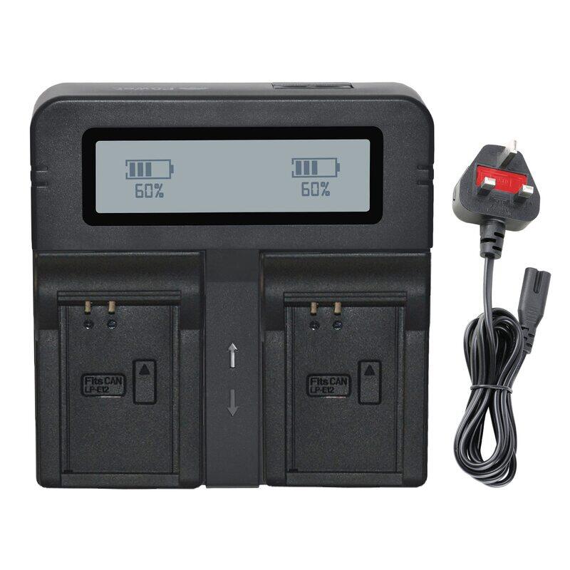 

Canon DMK Power DMK-DC03 LP-E12 Fast Dual Digital Battery Charger, Black