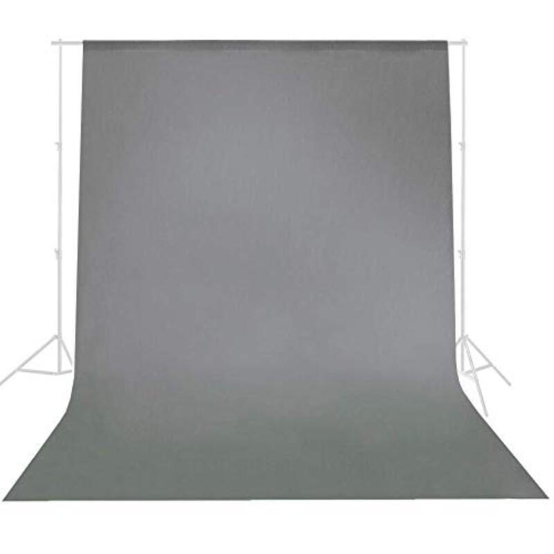 Coopic Background Stand With Non-Woven Backdrop & Background Clamp for Photography, Grey