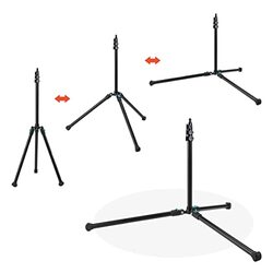 Coopic 200-cm L-200R Reversible Aluminium Photography Video Tripod Stand for Relfectors Softboxes Lights Umbrellas and Backgrounds, Black