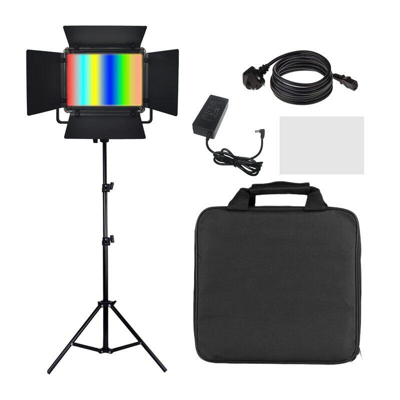 

Generic Coopic RGB-216 LED Video Light with 200cm Stand TFT Colour Display, High CRI LED, 2500-8500K, 360 Full Colour, Led Light Panel for Outdoor Photography