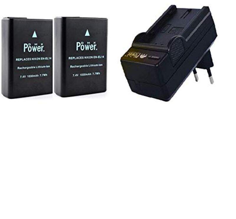 

DMK Power Battery & Battery Charger for Nikon Coolpix, Black