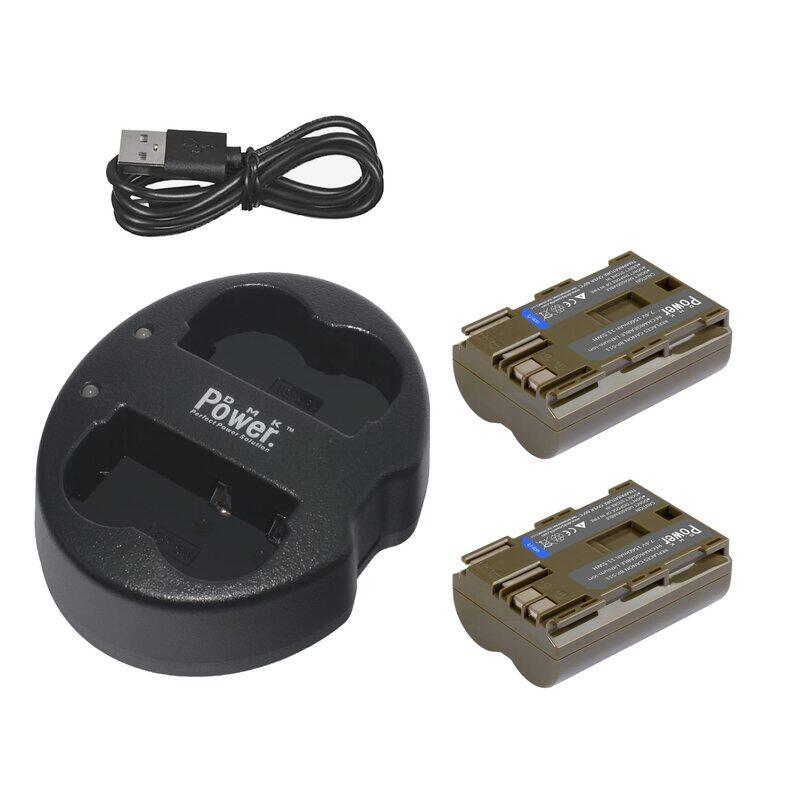 

DMK Power BP-511 1560mAh Batteries with Dual Slot USB Charger for Canon EOS 5D 50D 40D 20D 30D 10D Digital Rebel 1D D60 300D D30 G5 Pro 1 G2 G3 G6 G1