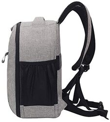Coopic BP-08L Waterproof Canvas Camera Backpack, Large, Grey