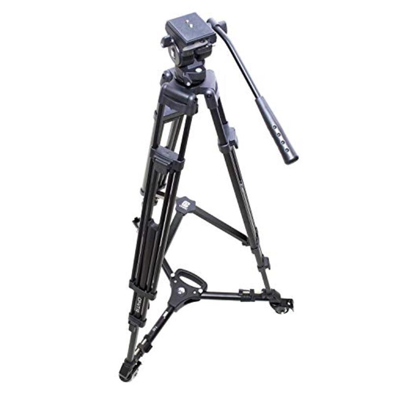 Coopic CP-VT10 Tripod with DMK-D2 Dolly for Canon/Nikon/Sony Digital/Camcorder Camera Etc, Black